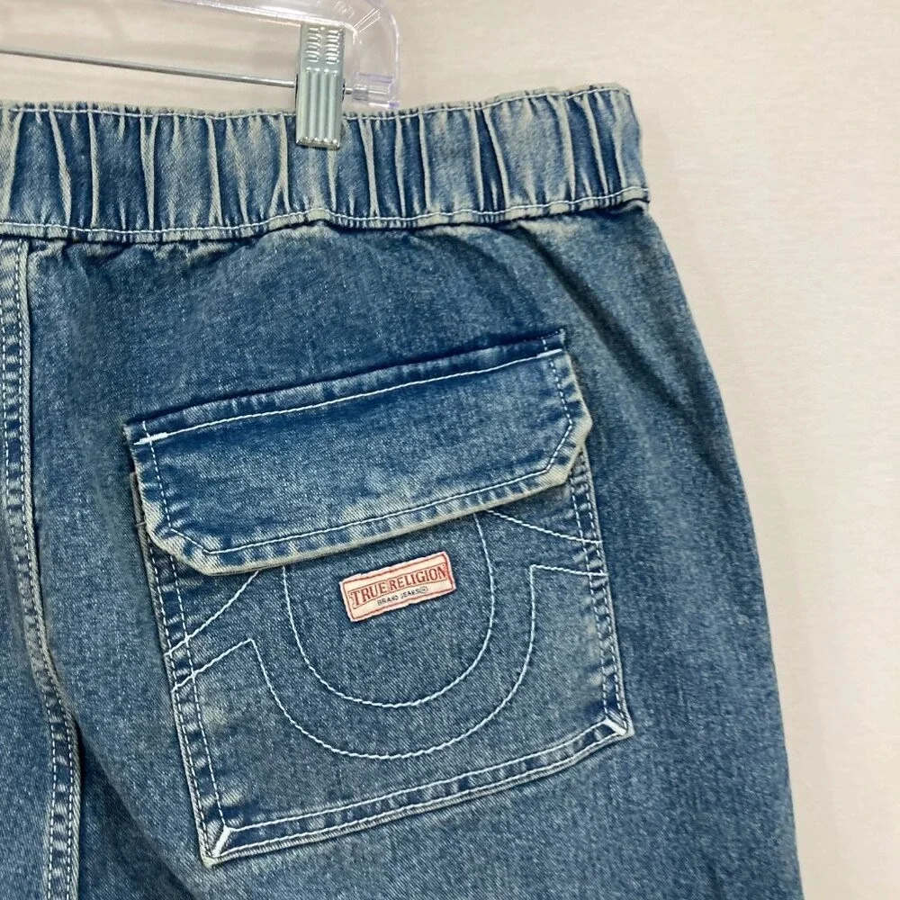New True‎ Religion Jeans size 36 x 32 Vinny Ultra Baggy Carpenter Double Knee